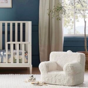 Pottery Barn Kids White Sherpa Chair my first anywhere slipcover